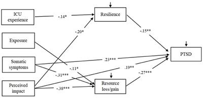 Post-traumatic Stress Disorder Symptoms in COVID-19 Survivors 6 Months After Hospital Discharge: An Application of the Conservation of Resource Theory